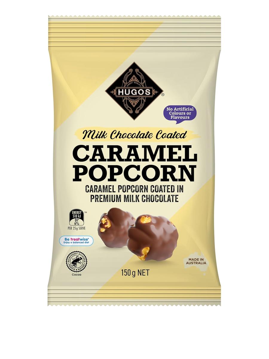 Milk Chocolate Caramel Popcorns by Hugos Chocolates