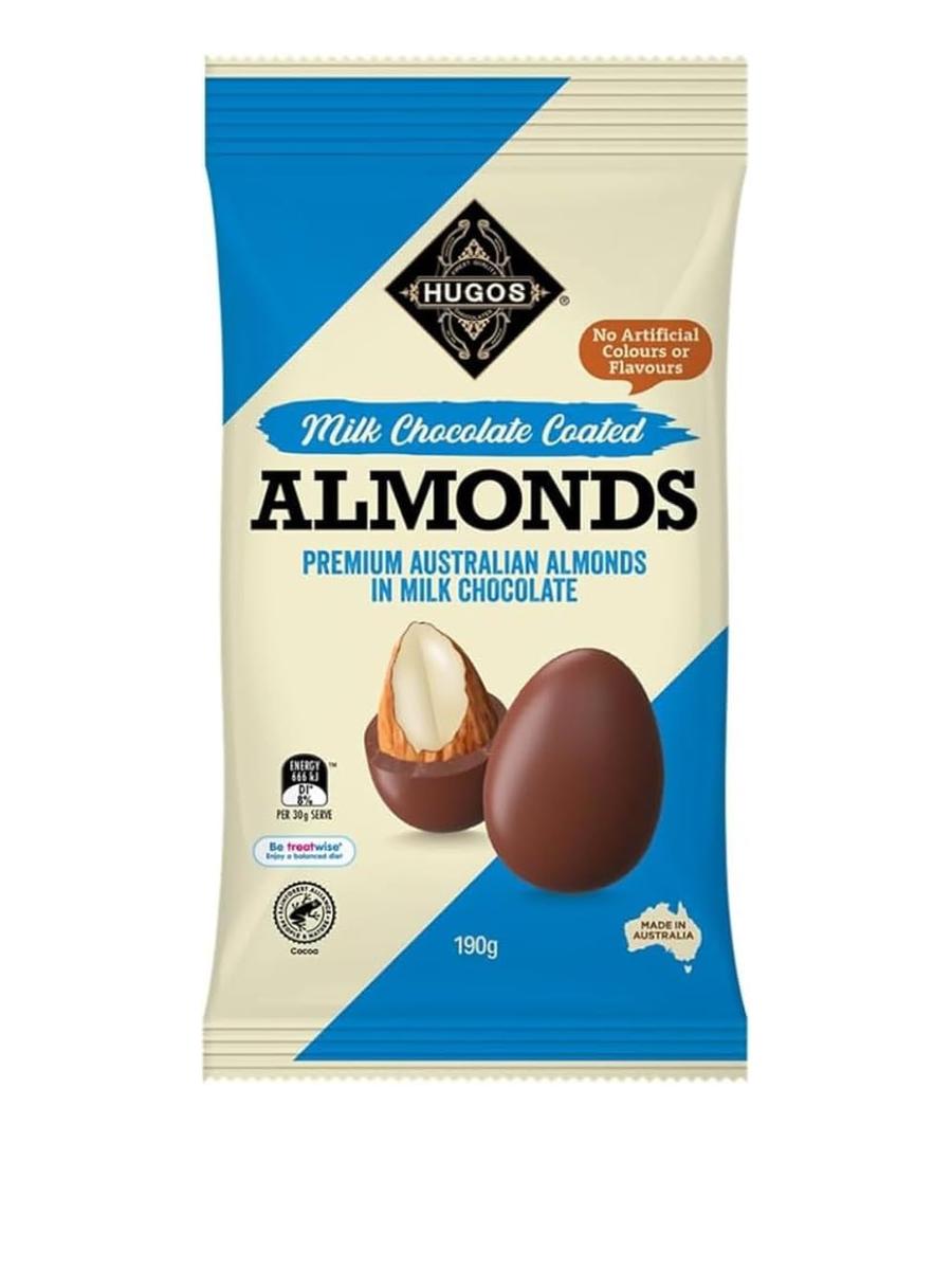 Milk Chocolate Roasted Almonds by Hugos Chocolates